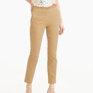 J Crew Cropped Ruffled Chino